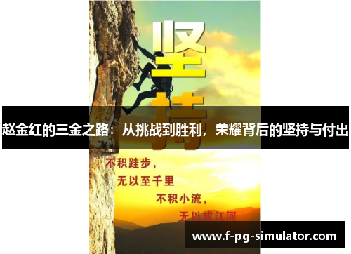 赵金红的三金之路:从挑战到胜利,荣耀背后的坚持与付出 赵金红的三金之路:从挑战到胜利,荣耀背后的坚持与付出